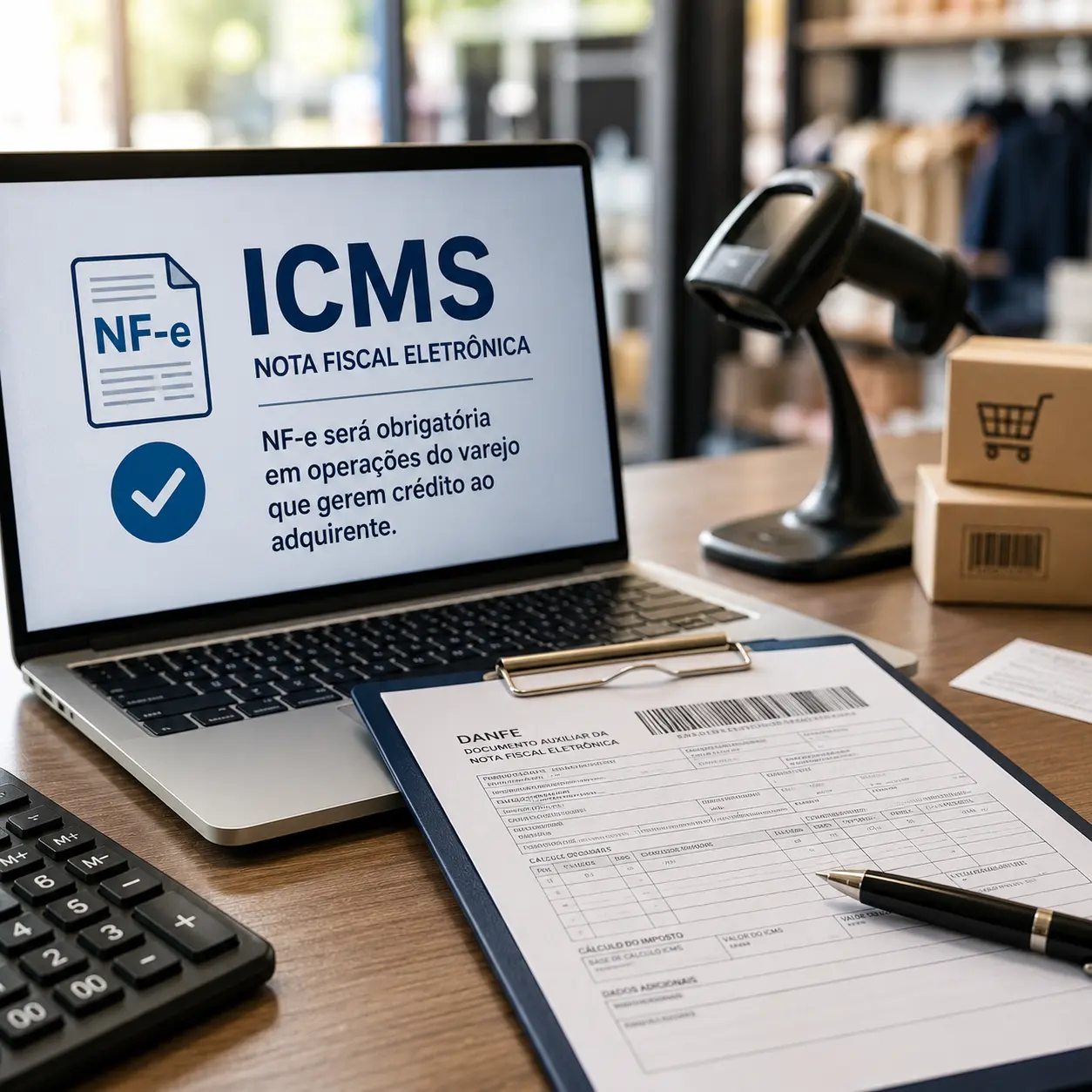 ICMS: NF-e será obrigatória em operações do varejo que gerem crédito ao adquirente