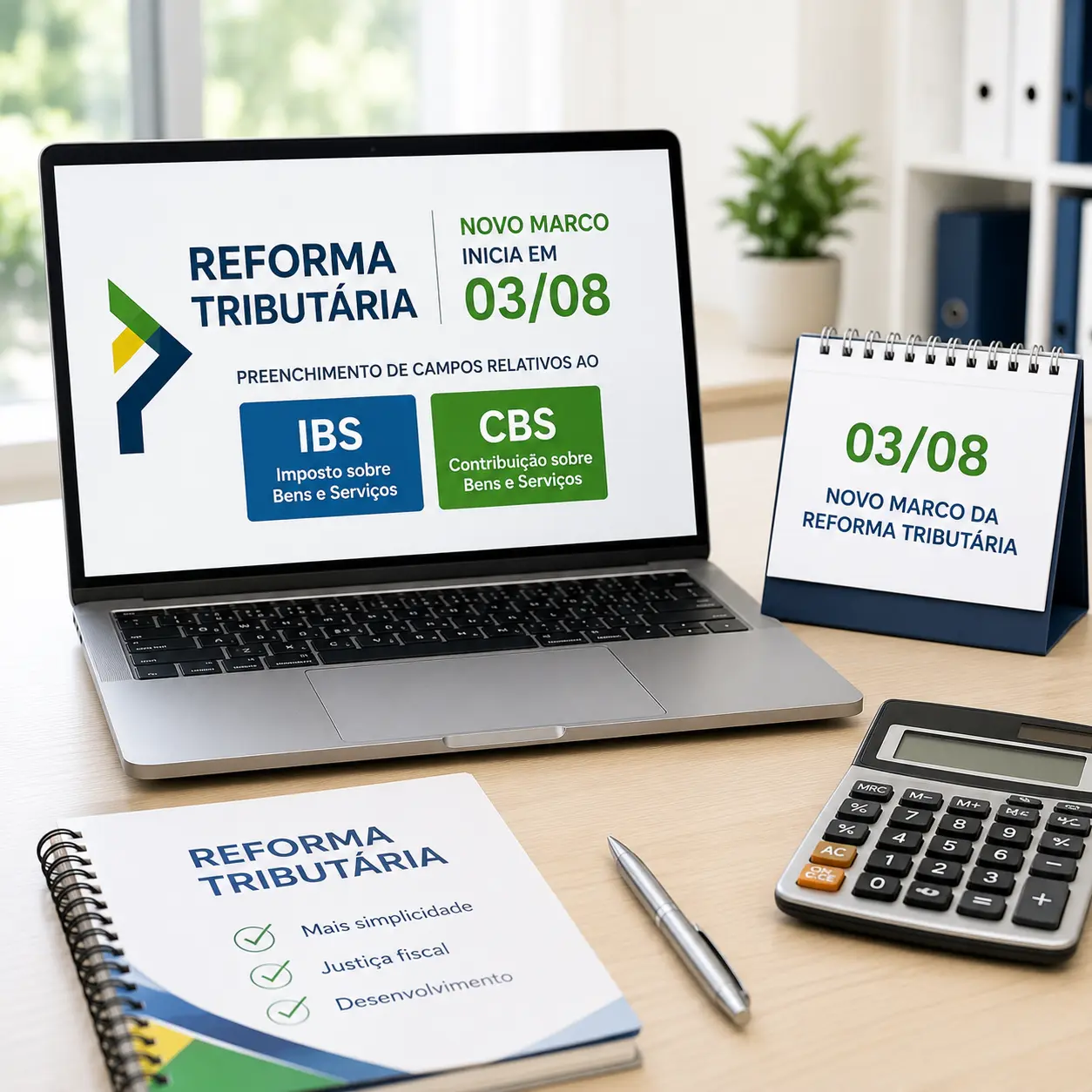 Novo marco da Reforma Tributária inicia em 03/08 com preenchimento de campos relativos ao IBS e à CBS