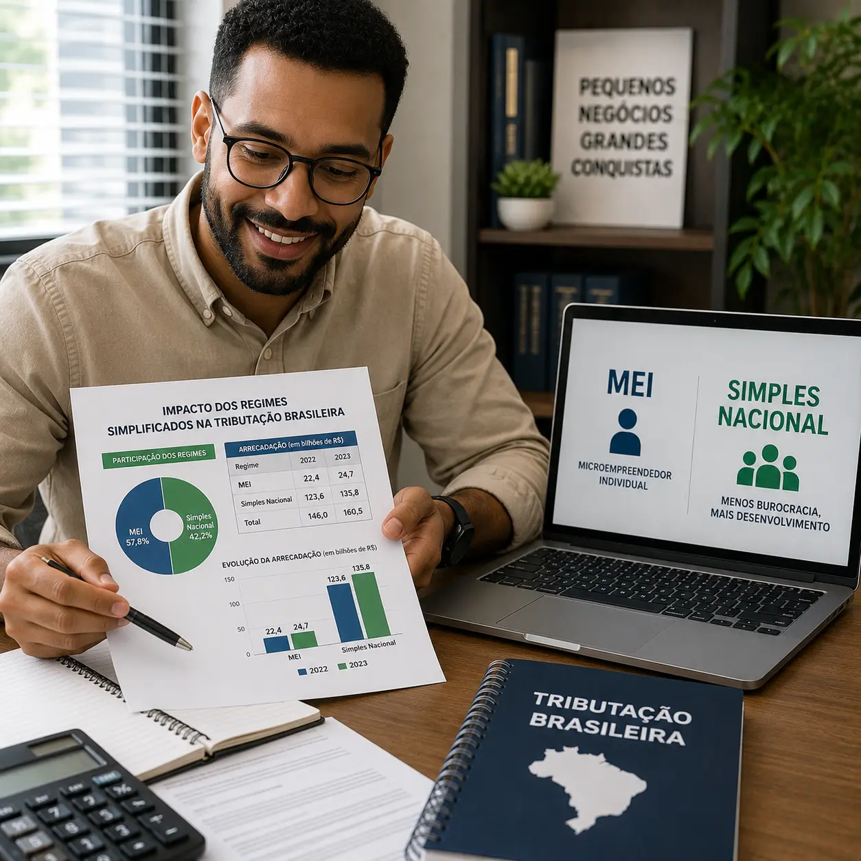 MEI e Simples Nacional: dados mostram impacto dos regimes simplificados na tributação brasileira