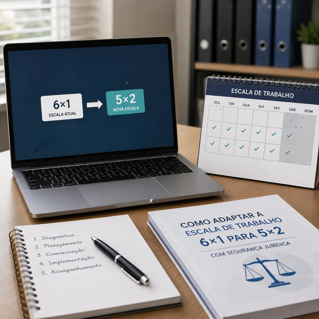 Como adaptar a escala de trabalho de 6×1 para 5×2 com segurança jurídica
