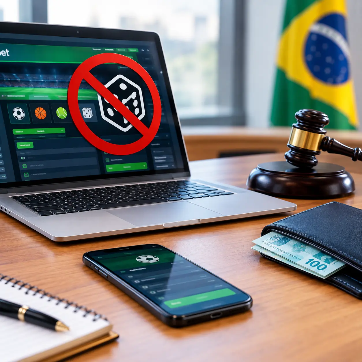 Bets passam a ser proibidas no país e apostador receberá saldo