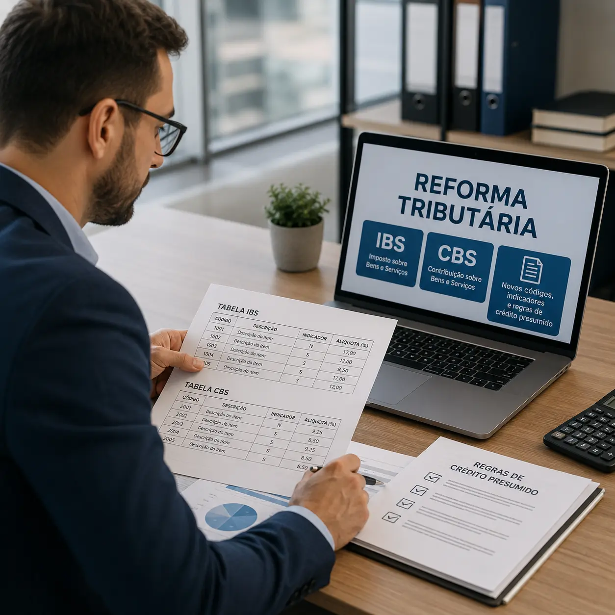 Reforma tributária: Informe Técnico atualiza tabelas do IBS e da CBS com novos códigos, indicadores e regras de crédito presumido