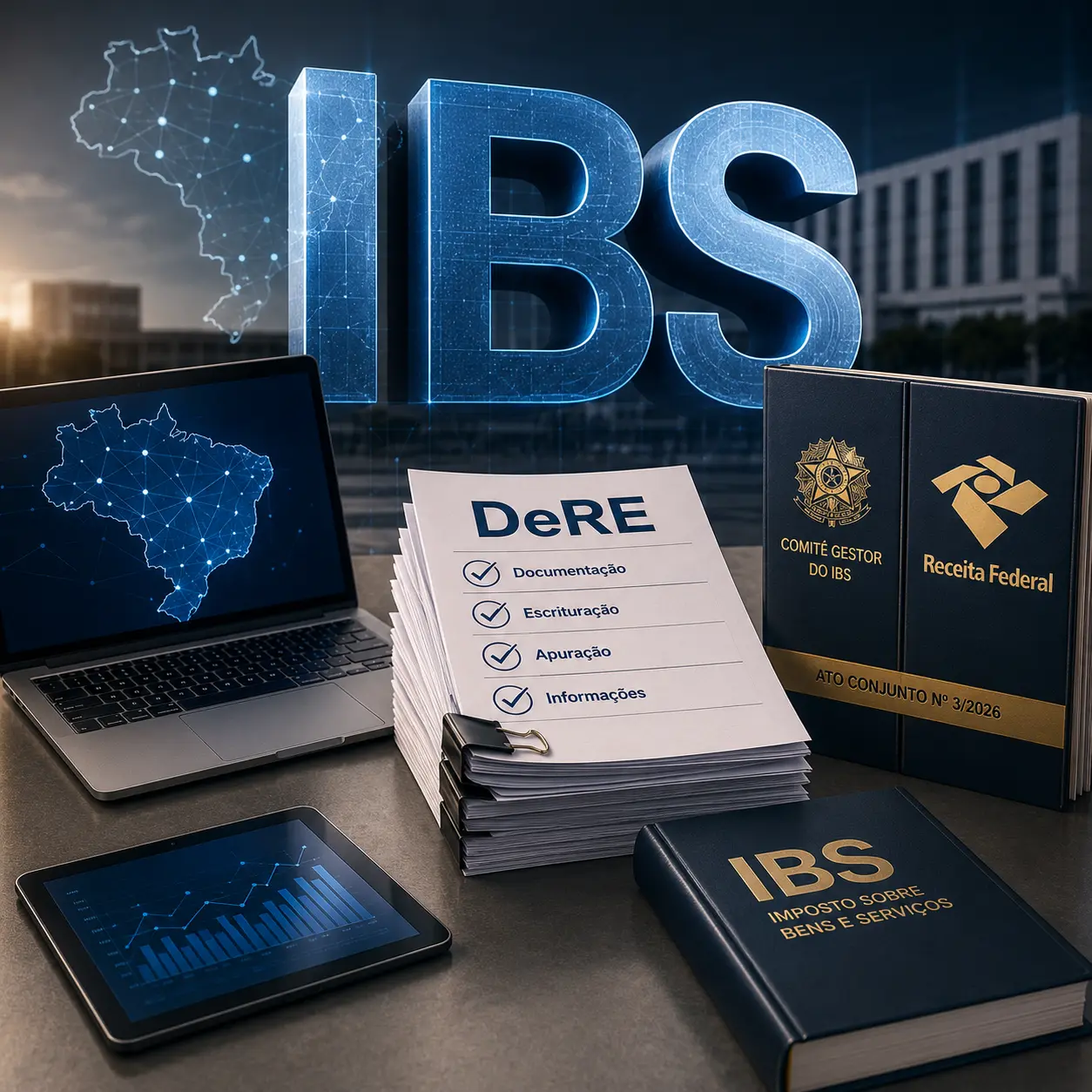 Comitê Gestor do IBS e Receita Federal publicam Ato Conjunto nº 3/2026 com nova etapa da documentação da DeRE