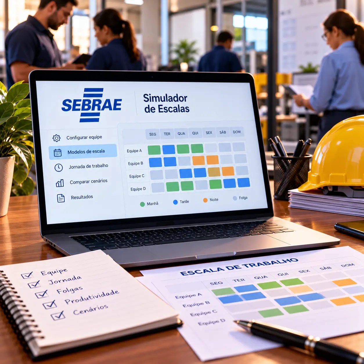 Sebrae lança simulador que auxilia empresário a reformular escala da equipe após o fim da 6×1