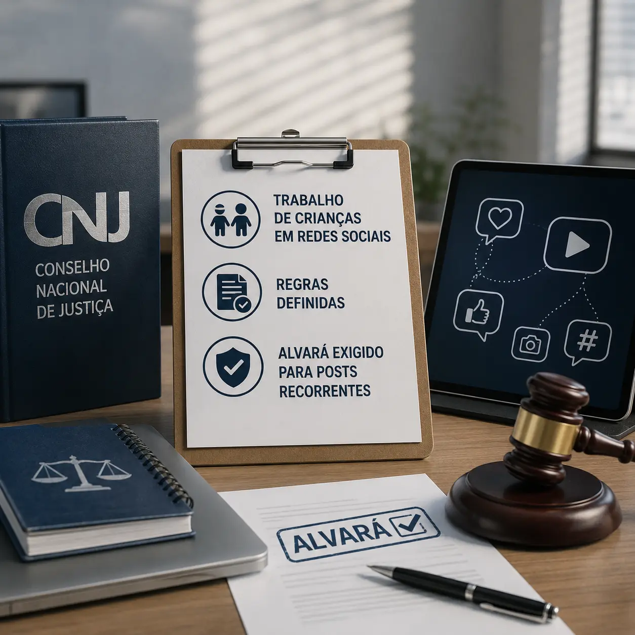CNJ define regras para trabalho de crianças em redes sociais e exige alvará para posts recorrentes