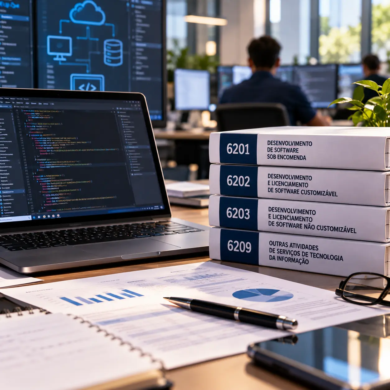 CNAE de empresas de software: 6201, 6202, 6203 ou 6209 e os efeitos de cada escolha