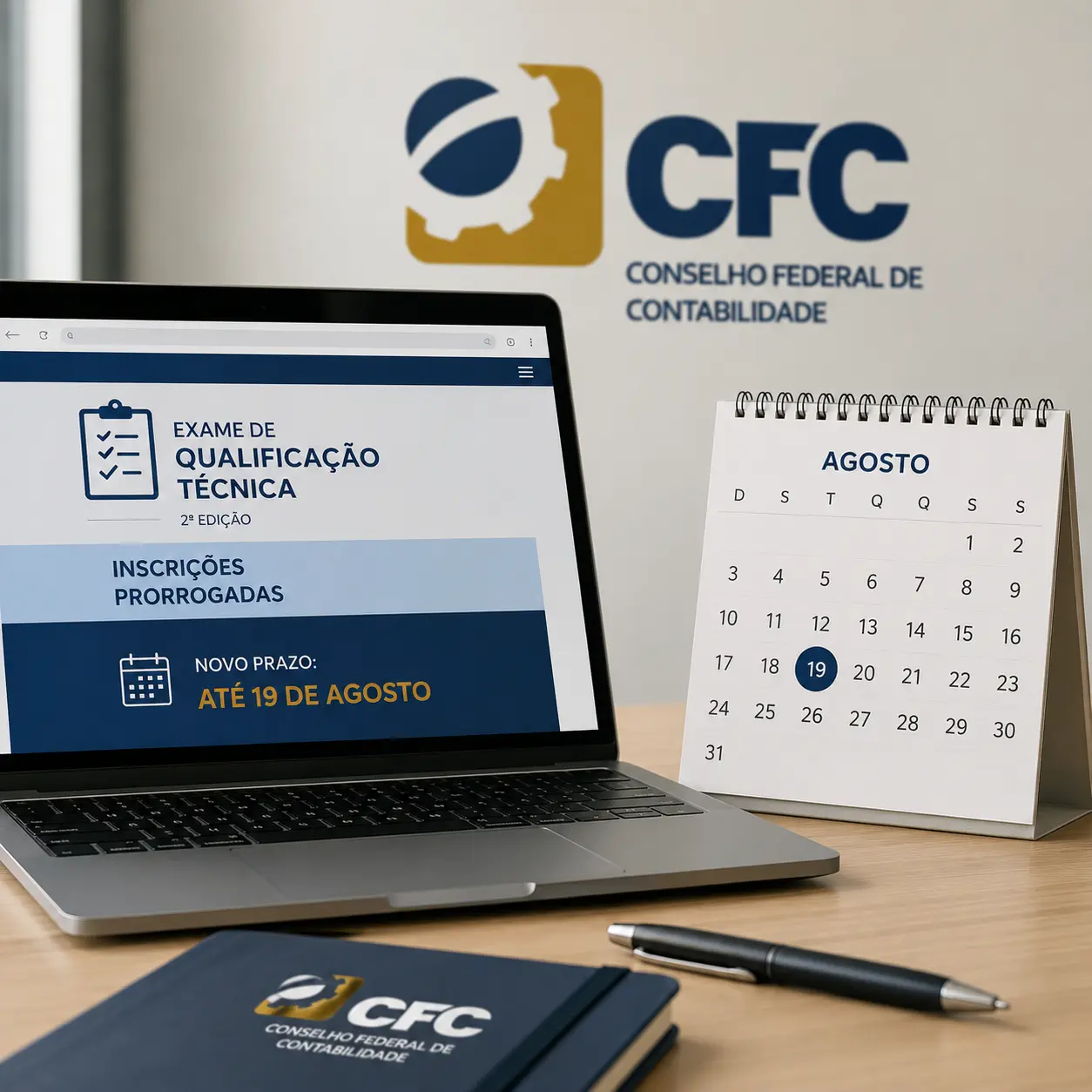 CFC prorroga inscrições para a 2ª edição do Exame de Qualificação Técnica até 19 de agosto