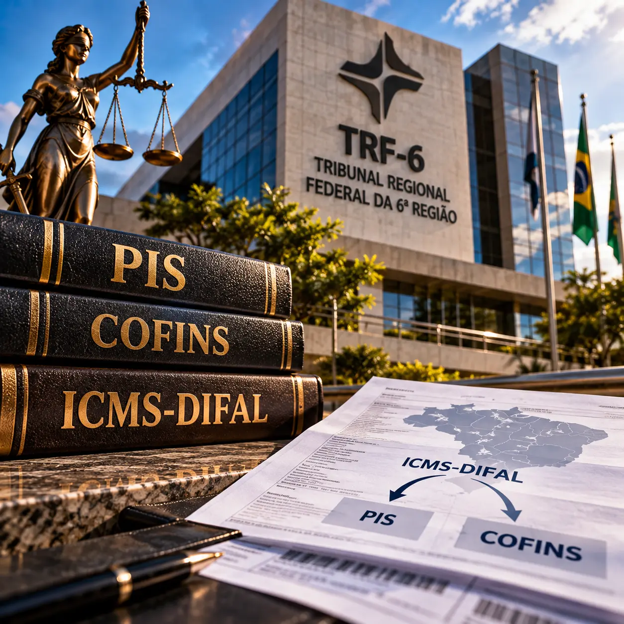 TRF-6 aplica Tema 1.372 do STJ e afasta incidência de PIS/Cofins sobre ICMS-DIFAL