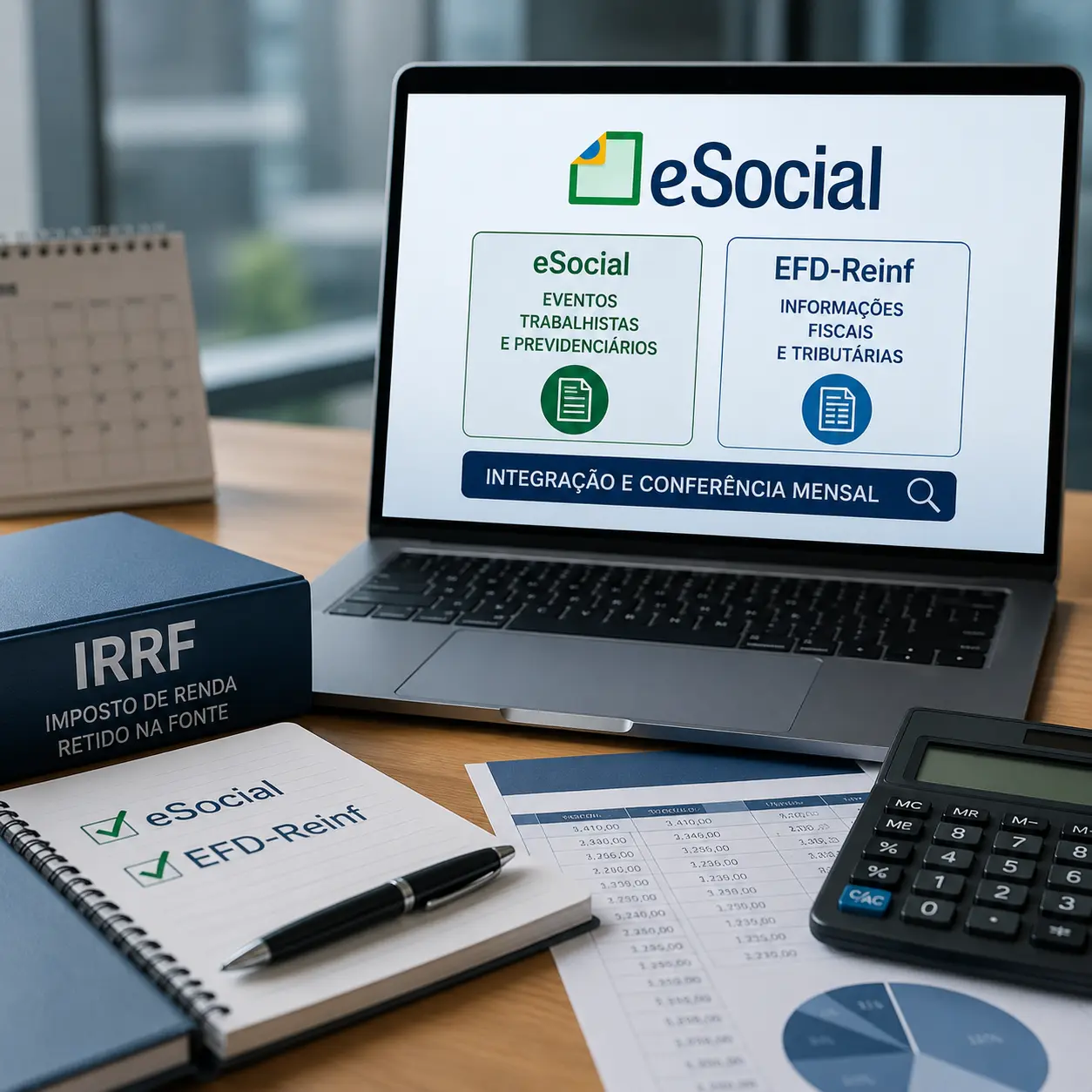 DIRF acabou: empresas precisam revisar eSocial e EFD-Reinf mensalmente para evitar inconsistências no IRRF