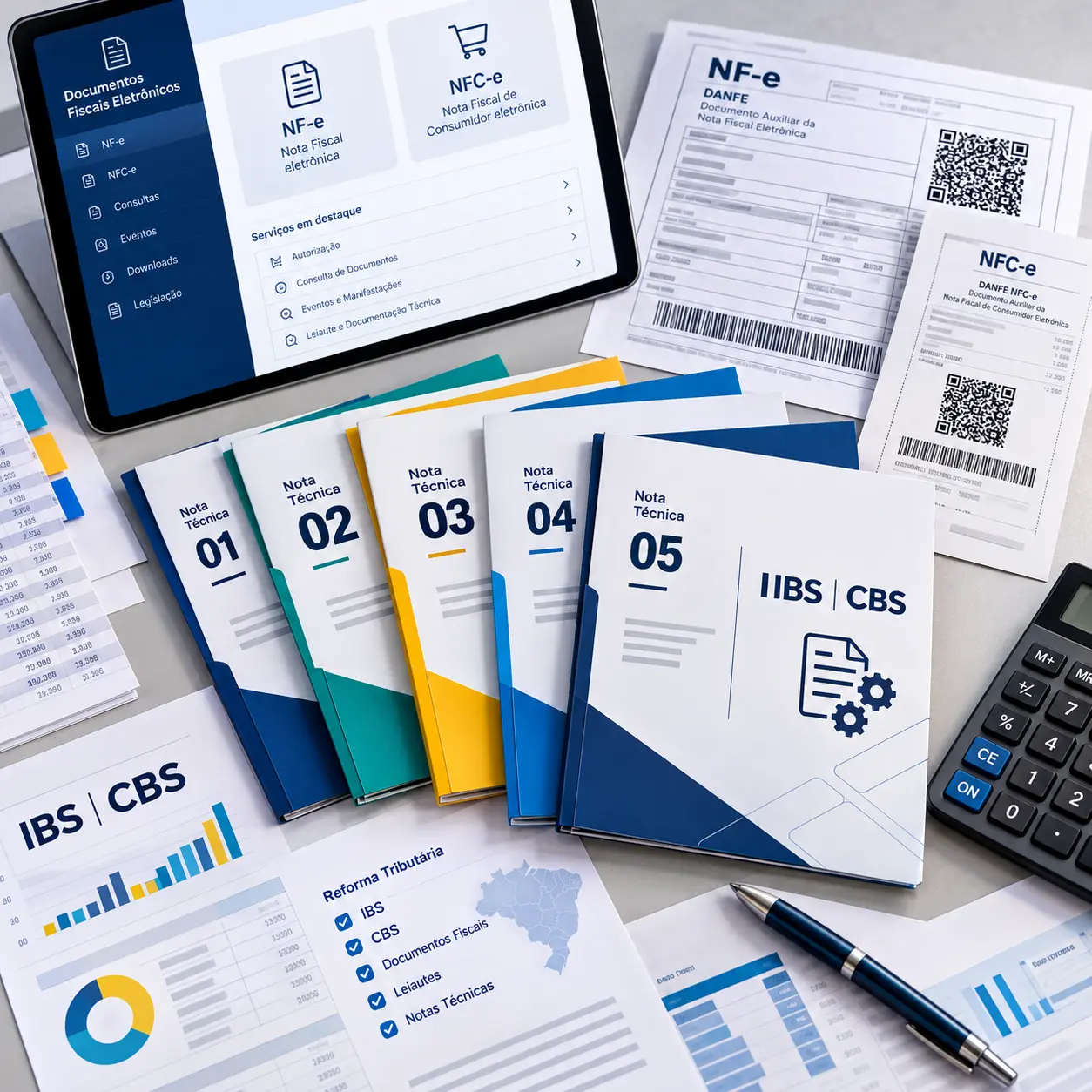 NFe e NFCe: publicado pacote com 5 notas técnicas sobre IBS/CBS
