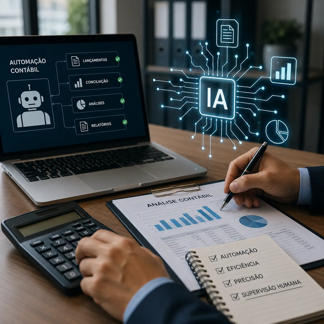 Inteligência artificial na contabilidade: automação cresce, mas supervisão humana permanece essencial