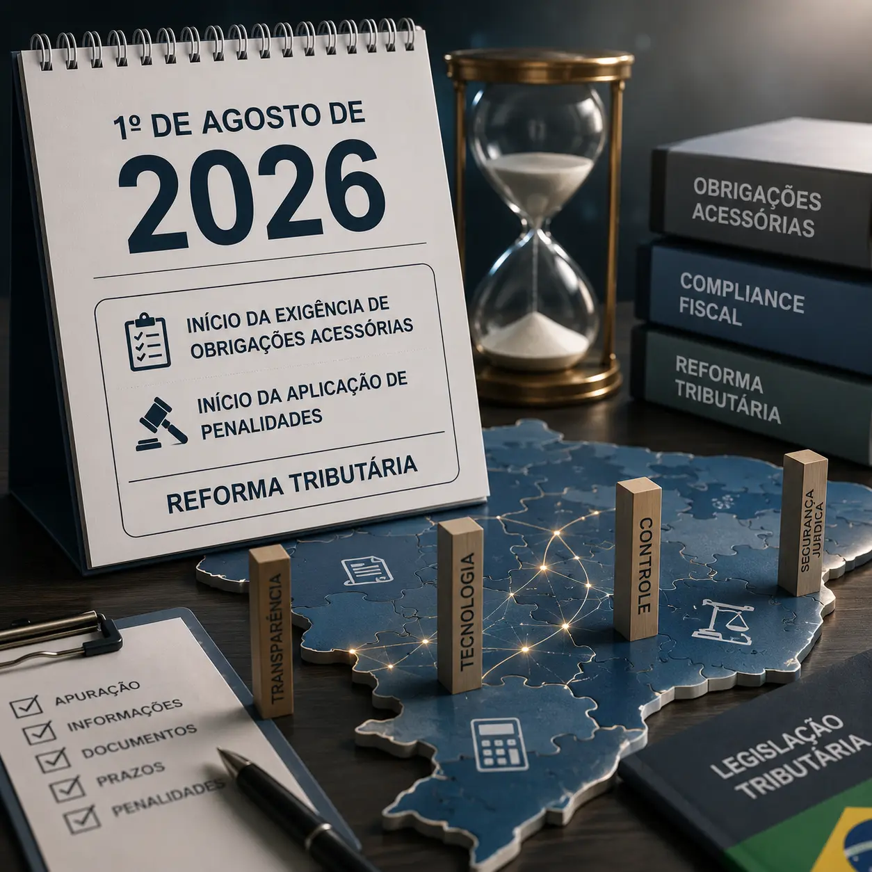 Prazo agora é real: 1º de agosto de 2026 marca início da exigência de obrigações acessórias e penalidades na Reforma Tributária