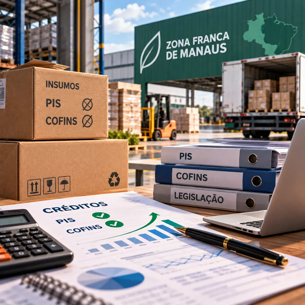 Empresa da Zona Franca pode aproveitar créditos de PIS e Cofins sobre insumos desonerados se saída for tributada