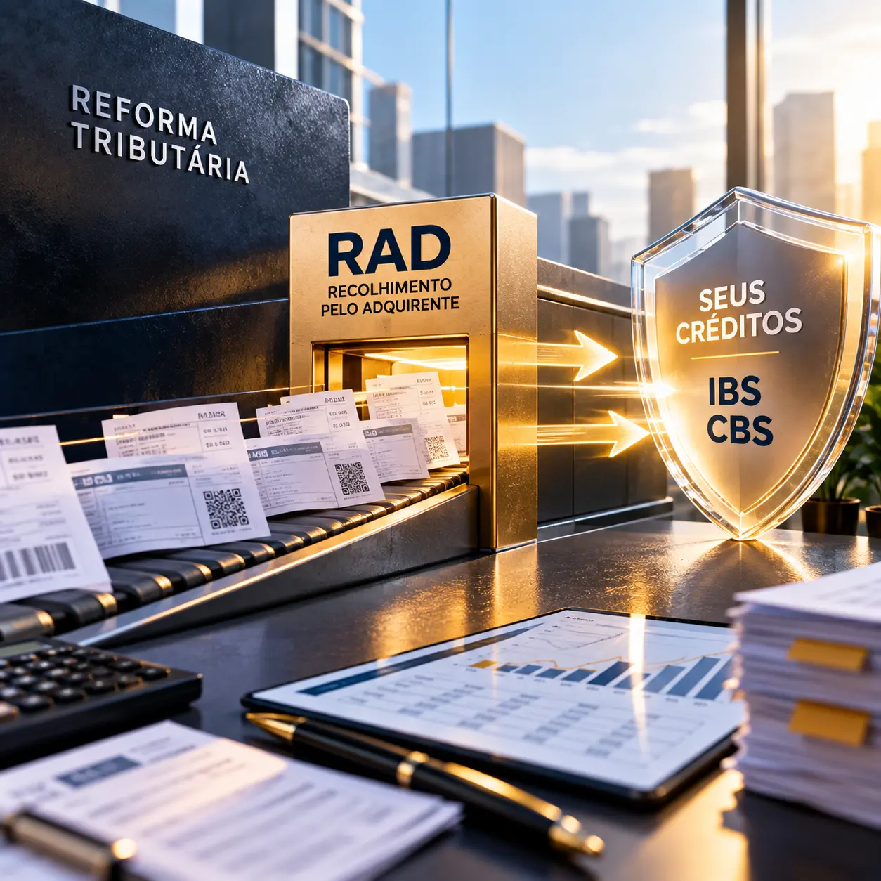RAD na Reforma Tributária: como o recolhimento pelo adquirente protege seus créditos de IBS e CBS