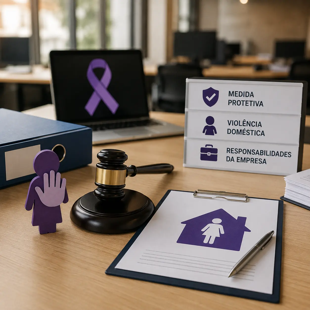 Medida protetiva, violência doméstica, manutenção do vínculo e responsabilidades da empresa