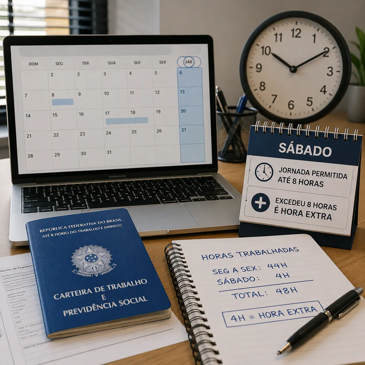 Trabalho aos sábados: o que diz a CLT e quando a jornada gera hora extra?