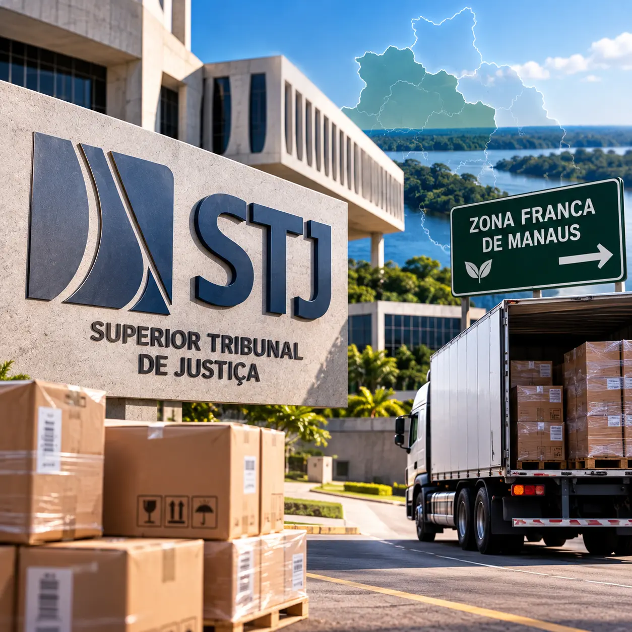 STJ mantém decisão que assegura isenção de ICMS para mercadorias destinadas à Zona Franca de Manaus mesmo sem protocolo da Suframa