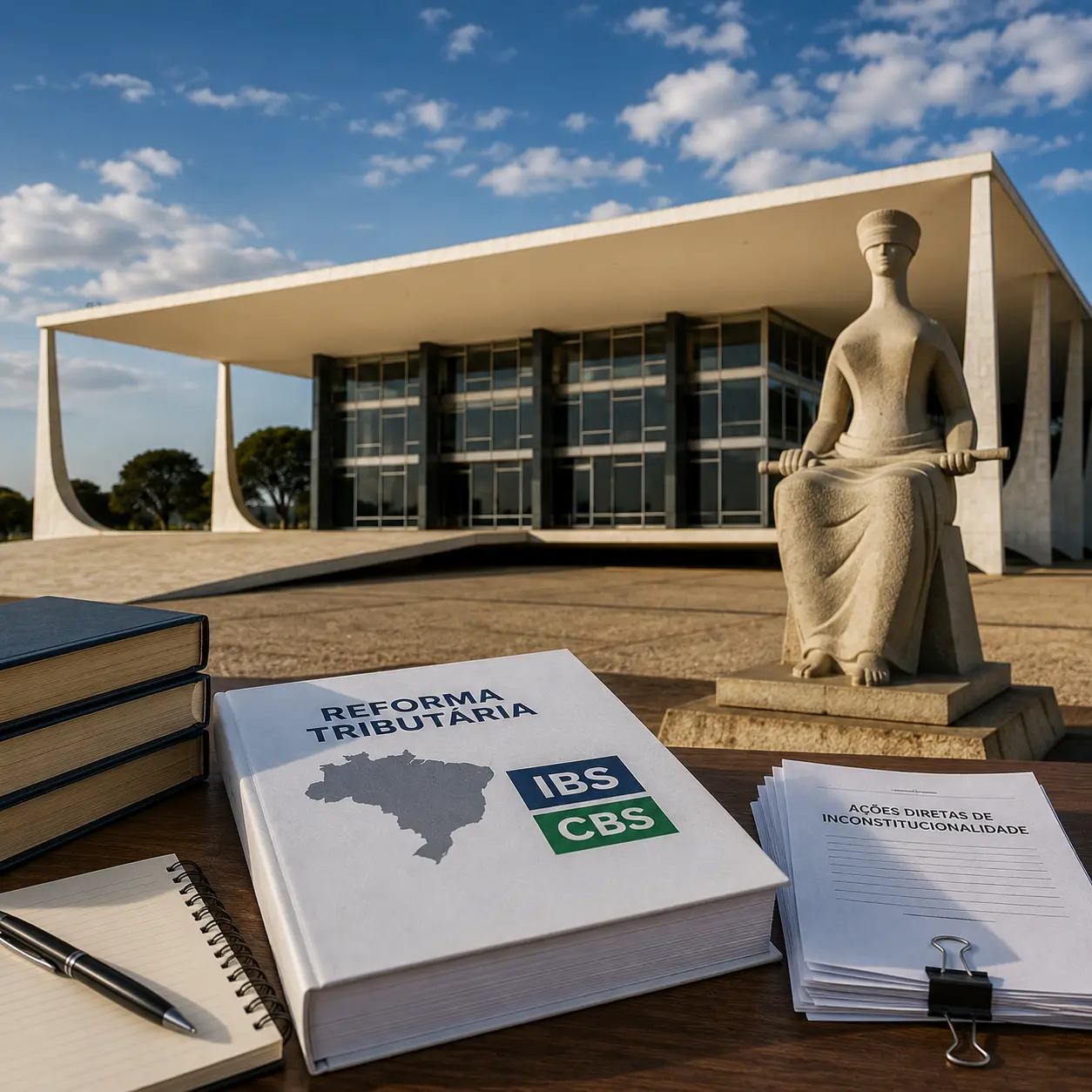 Primeiras ações exclusivas da reforma tributária chegam ao STF e colocam regras do IBS e da CBS em debate