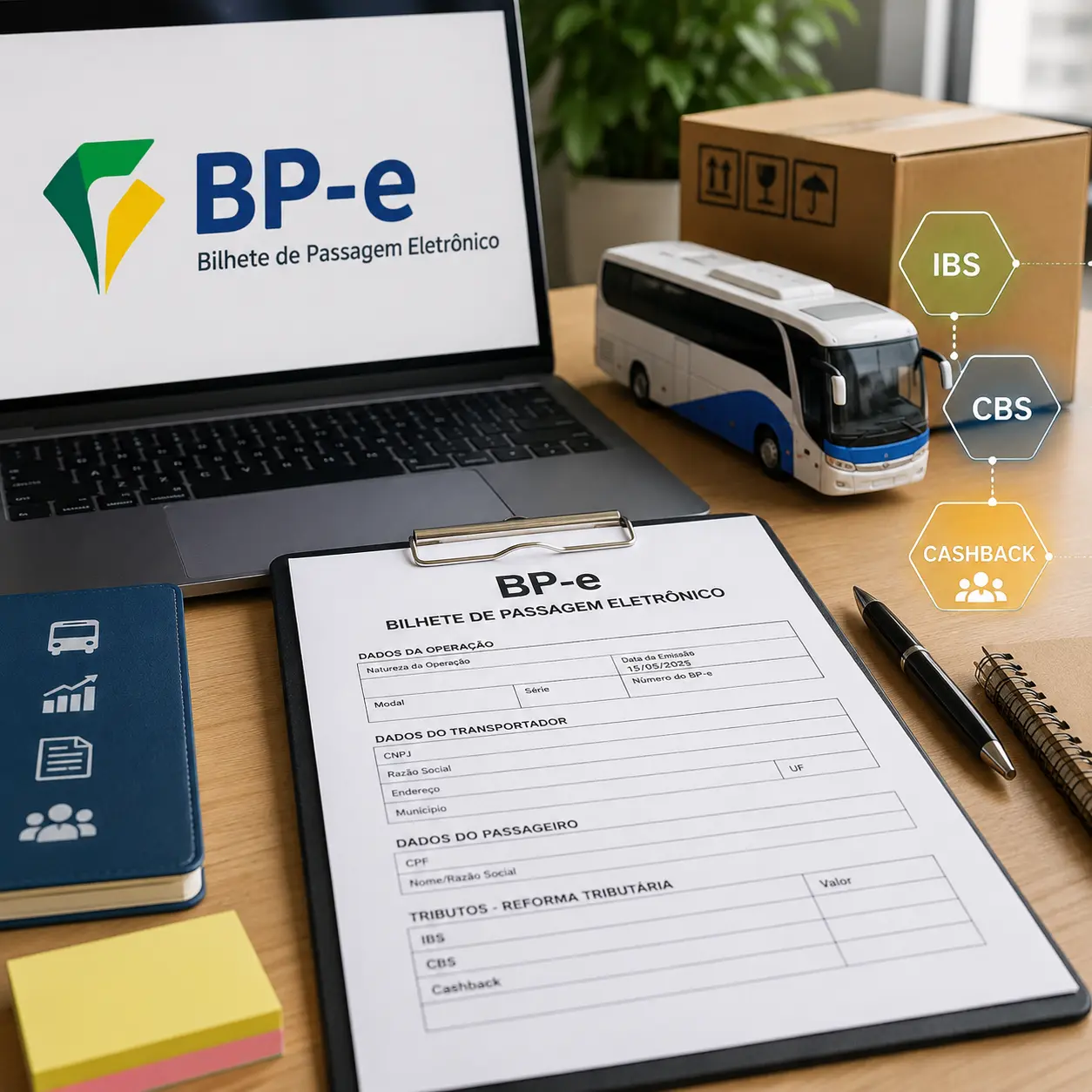 Reforma Tributária avança no BP-e com novas regras para IBS, CBS e cashback