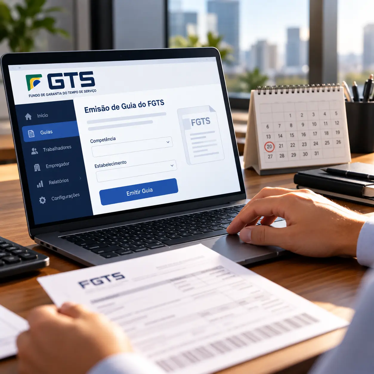 Guia do FGTS pode ser emitida antes do vencimento sem antecipar o pagamento
