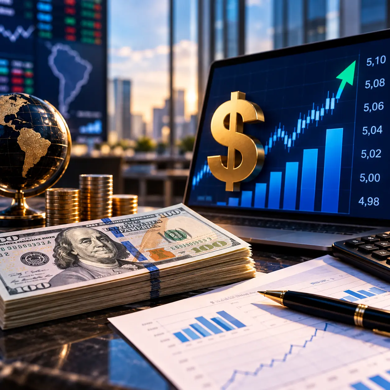 Dólar sobe 1,15% e fecha a R$ 5,09 em dia de cautela