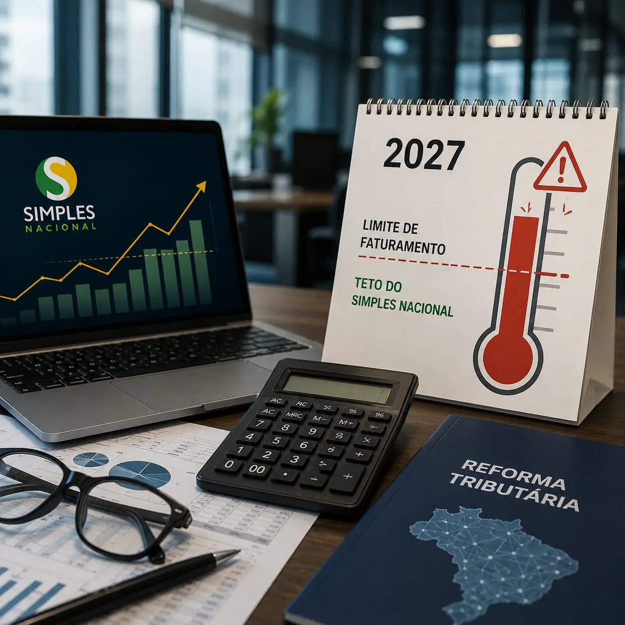 Optante do Simples híbrido da reforma tributária corre risco de estouro artificial de teto em 2027