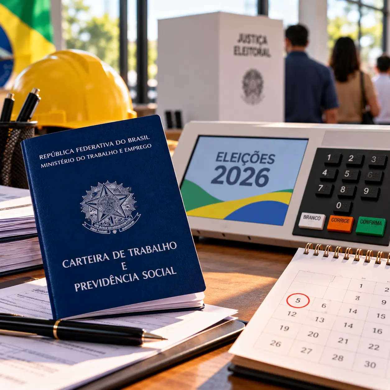 Eleições 2026: funcionário que trabalha no domingo pode se ausentar para votar? Saiba o que diz a lei