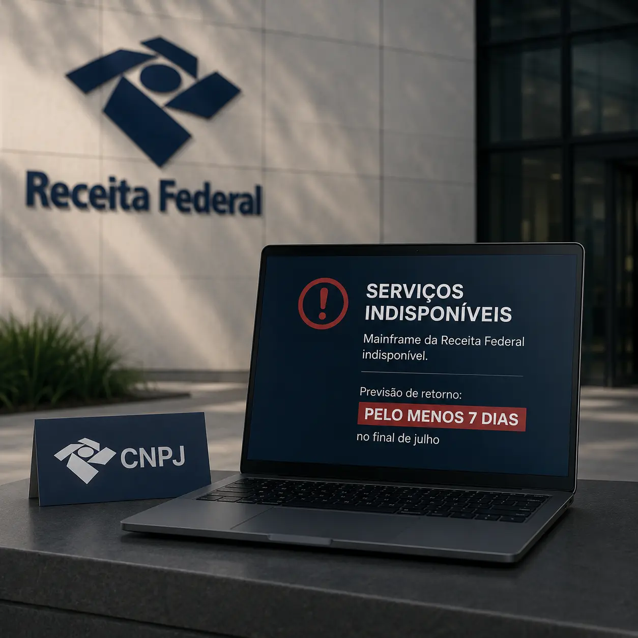 Receita: Mainframe para e serviços do CNPJ ficam sem funcionar por pelo menos 7 dias no final de julho
