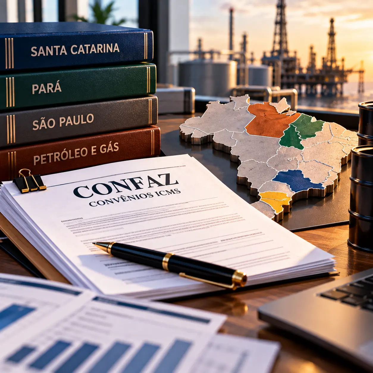 Confaz publica 2 novos convênios ICMS; mudanças atingem Santa Catarina, Pará, São Paulo e setor de petróleo e gás