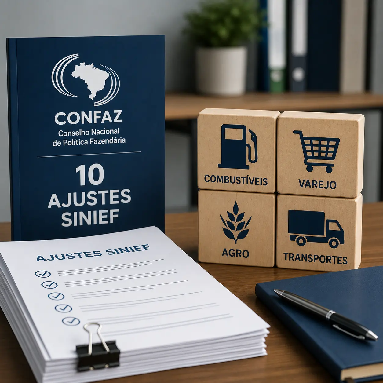 Confaz publica 10 ajustes Sinief; setores de combustíveis, varejo, agro e transportes têm mudanças