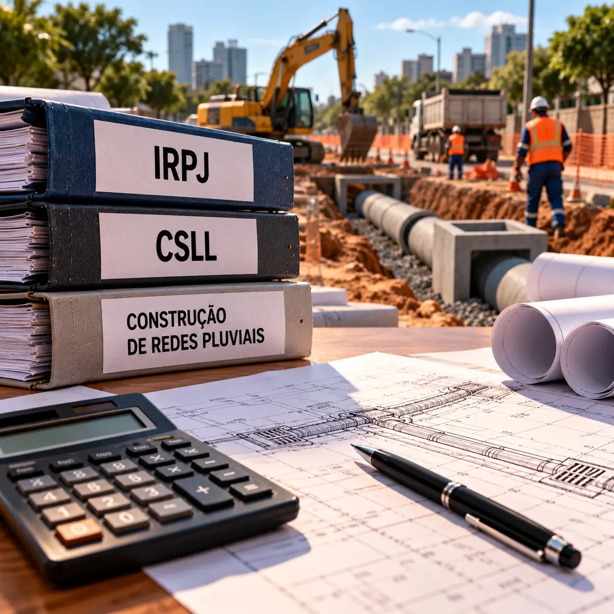 Receita Federal define percentual de presunção de IRPJ e CSLL para construção de redes pluviais