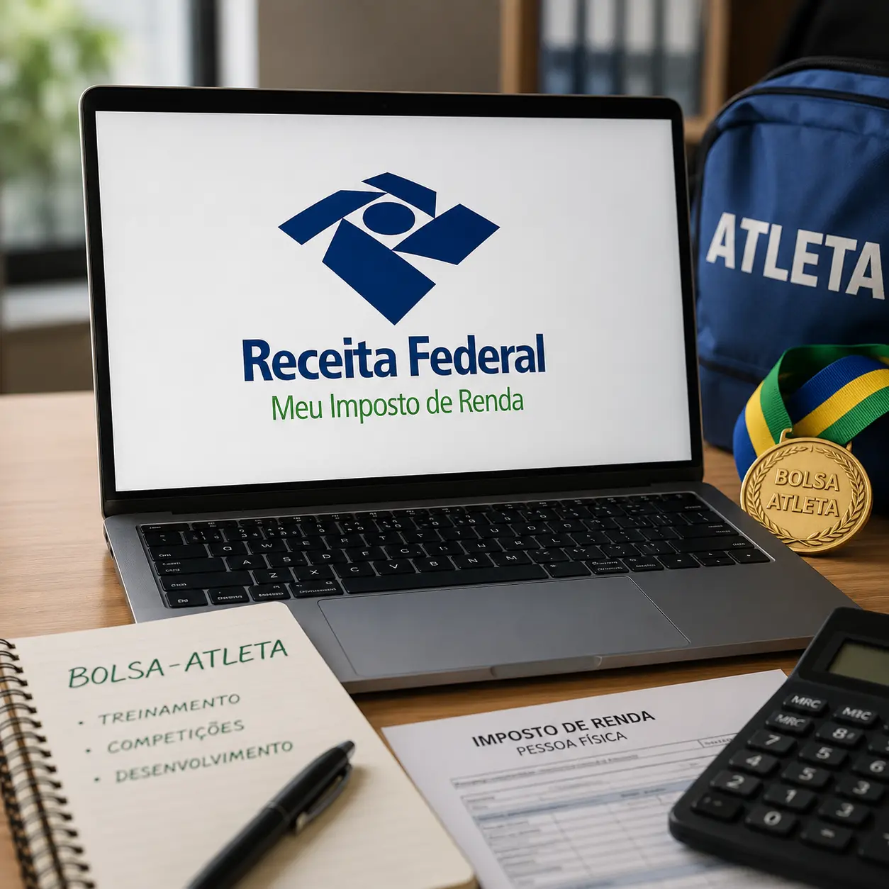 Receita Federal confirma incidência de IRPF sobre valores do Bolsa-Atleta