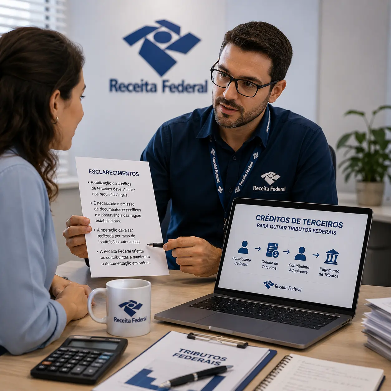 Receita Federal esclarece sobre utilização de créditos de terceiros para quitar tributos federais
