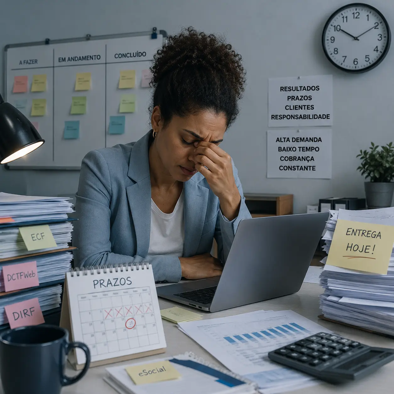 Rotina de prazos e pressão colocam contadores no topo do risco para depressão e burnout