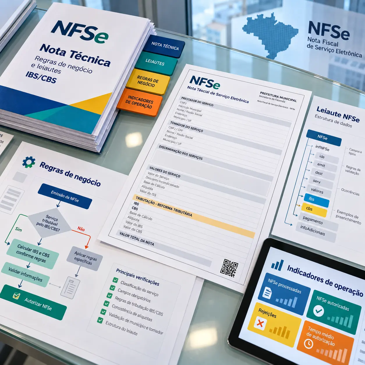 NFSe: publicada nota técnica e leiautes com regras de negócio e indicadores de operação para IBS/CBS