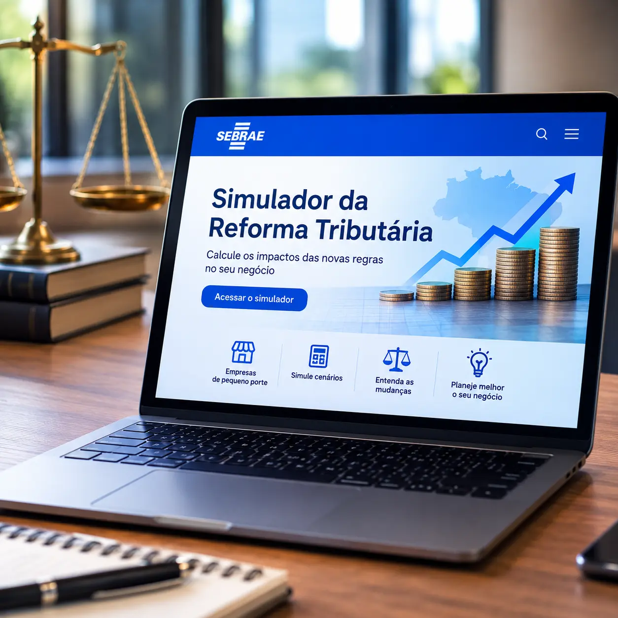 Simulador da Reforma Tributária já está disponível no Portal Sebrae