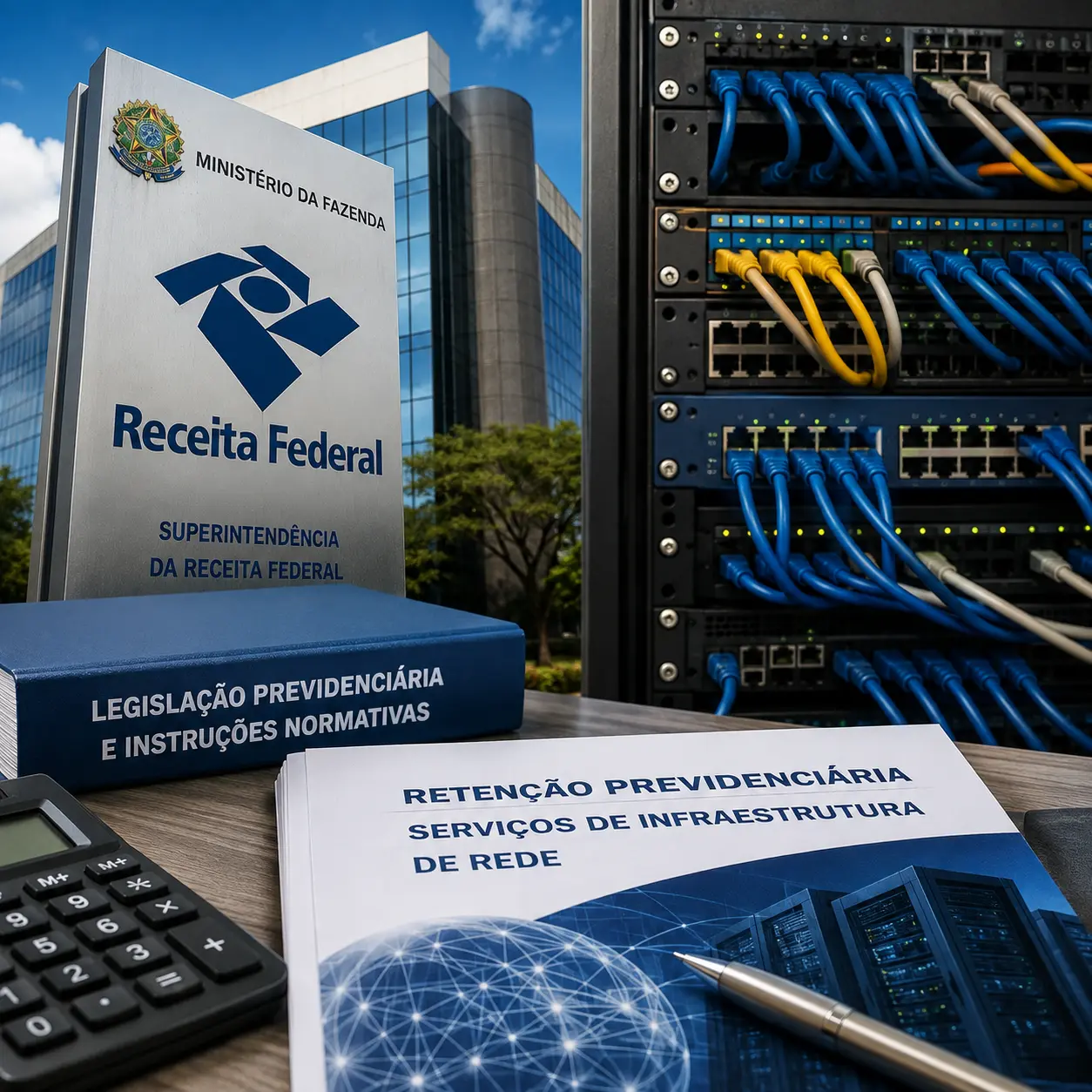 Receita Federal esclarece obrigatoriedade de retenção previdenciária em serviços de infraestrutura de rede
