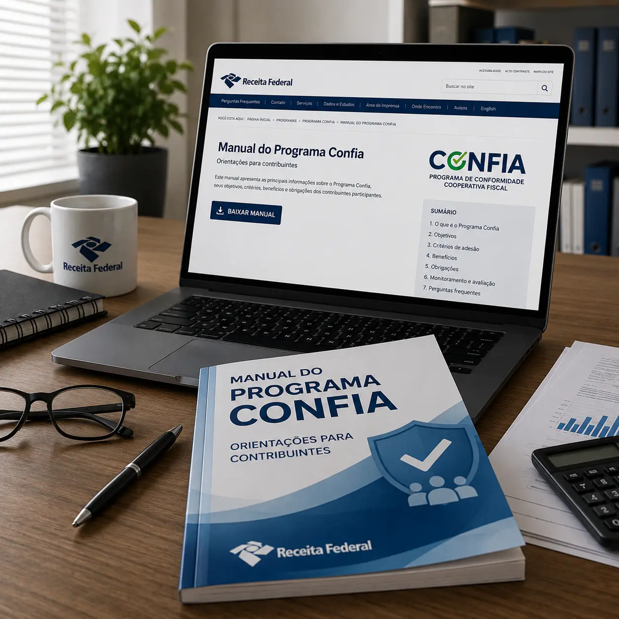 Receita Federal publica Manual do Programa Confia e reforça transparência para contribuintes