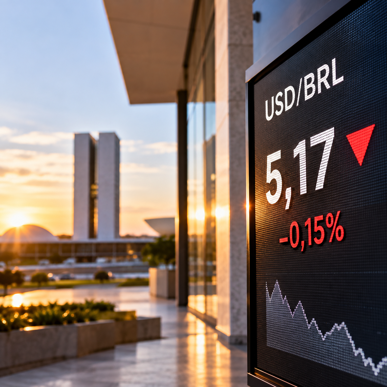 Dólar cai para R$ 5,17 e acumula recuo de 0,15% em setembro