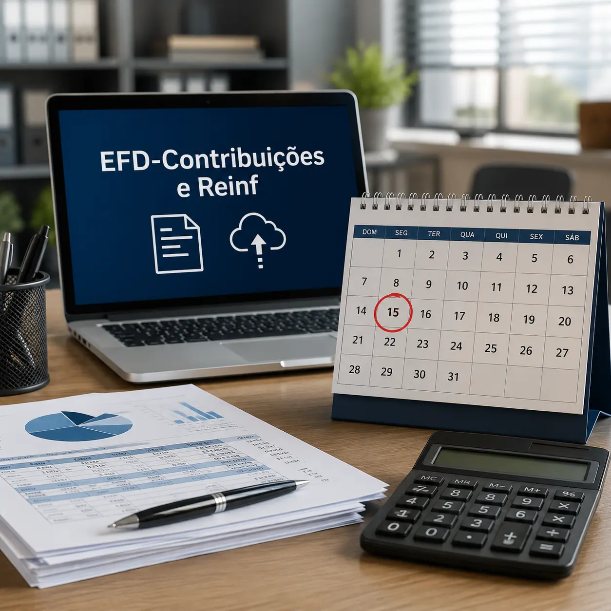 EFD-Contribuições e Reinf : envio até a próxima segunda-feira (15)