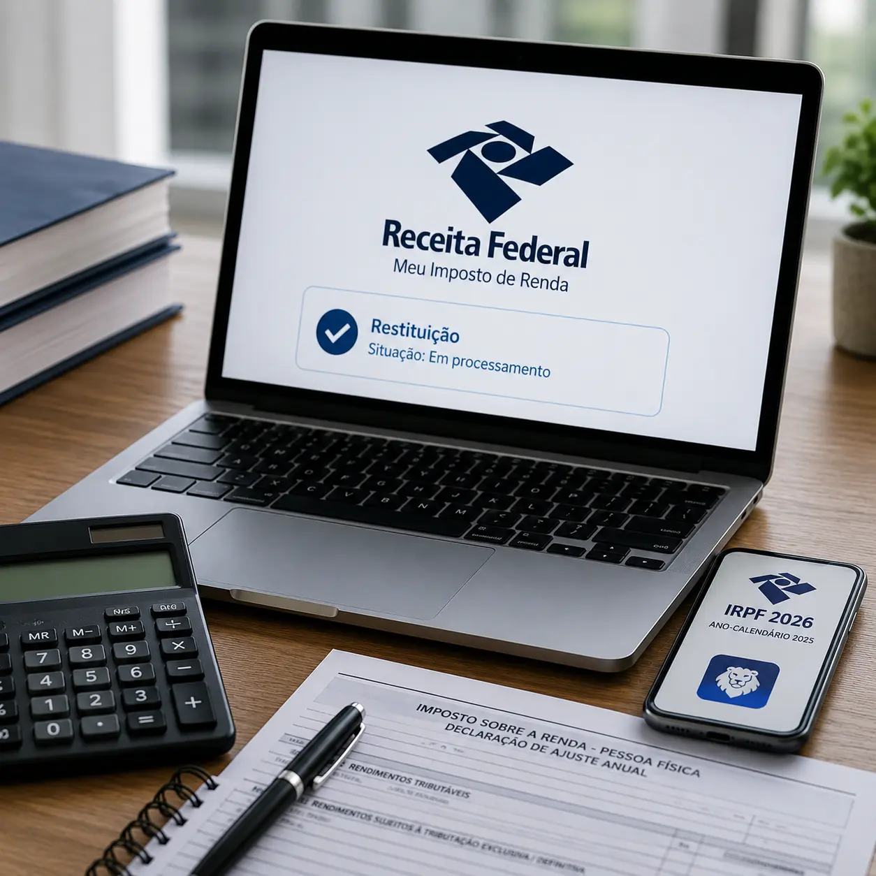 Receita Federal abre consulta à restituição automática do IR 2026 em 8 de julho; veja como consultar