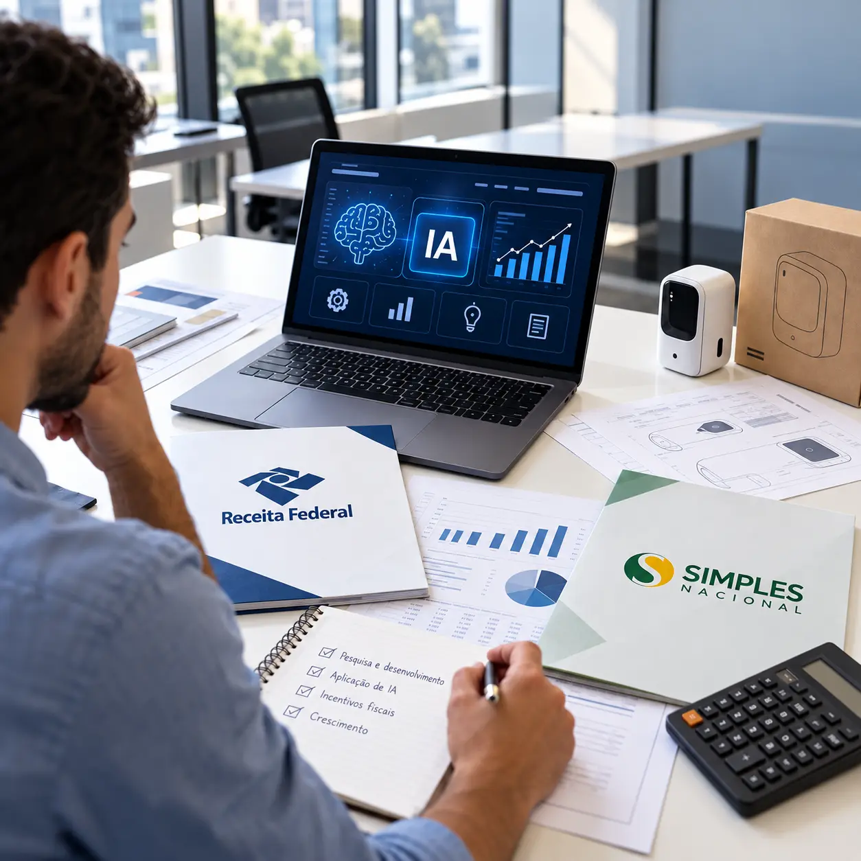 Receita define critérios para incentivos fiscais à inovação com IA no Simples Nacional
