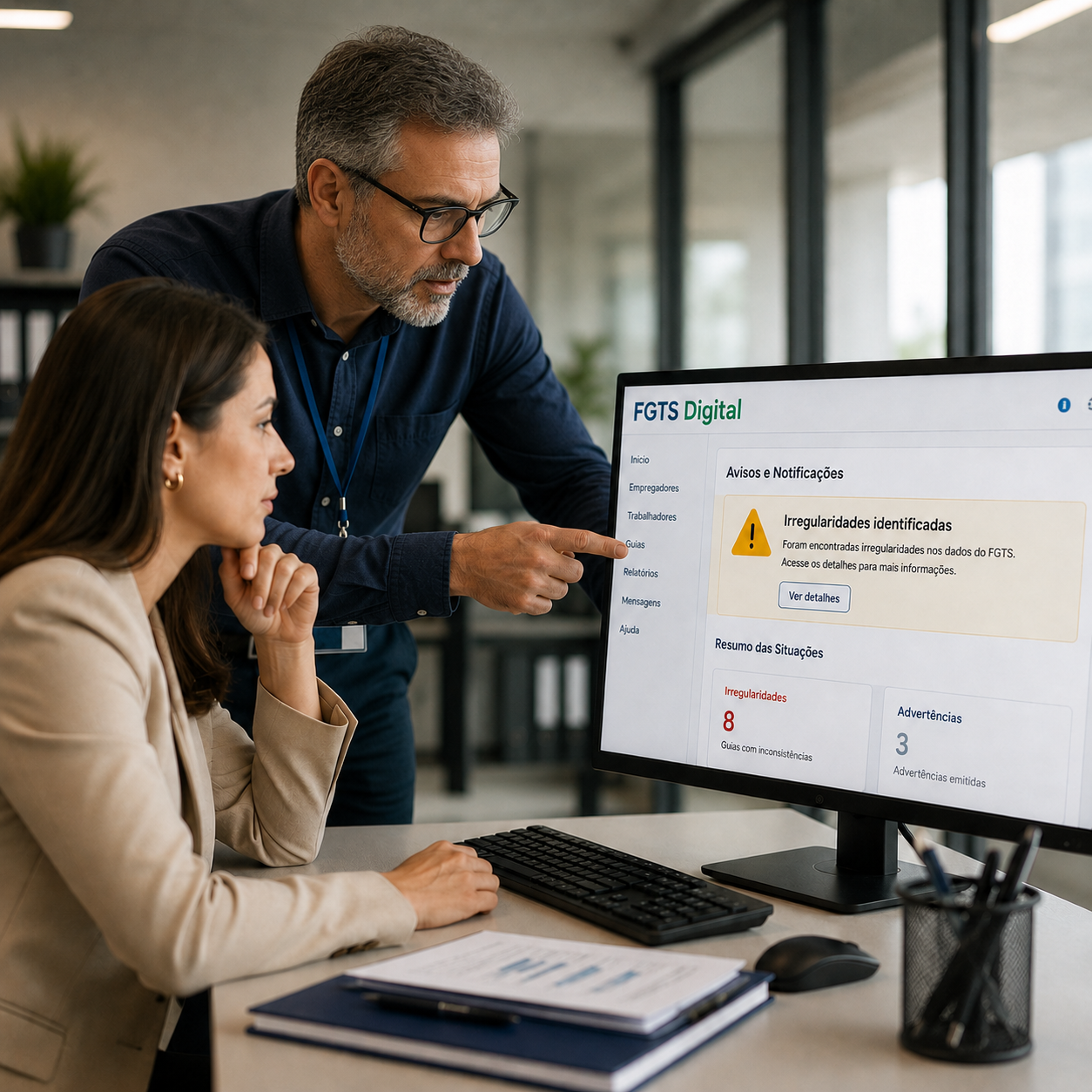 MTE alerta empregadores sobre avisos de irregularidades identificadas no FGTS Digital