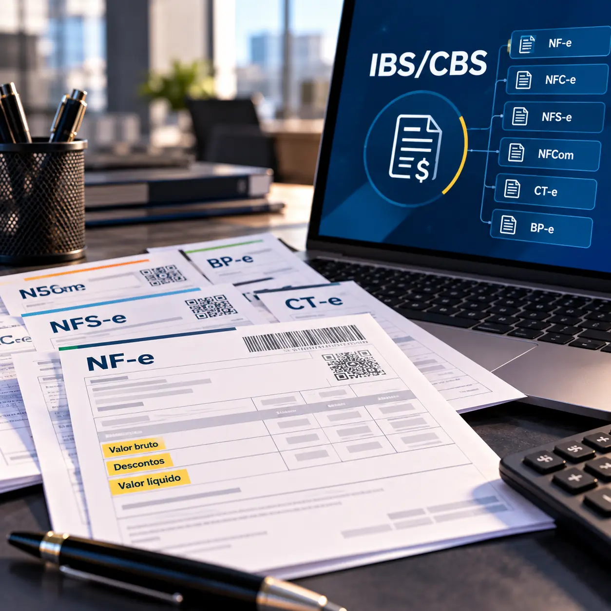 IBS/CBS: nota técnica exige novos campos de valor líquido em seis DFes