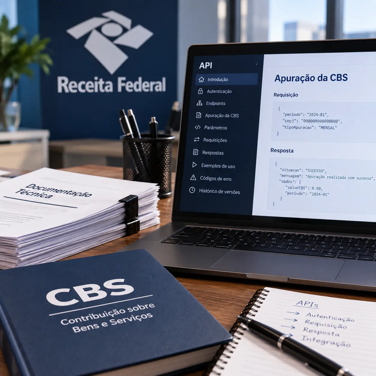 Receita Federal publica nova documentação técnica das APIs de apuração de CBS