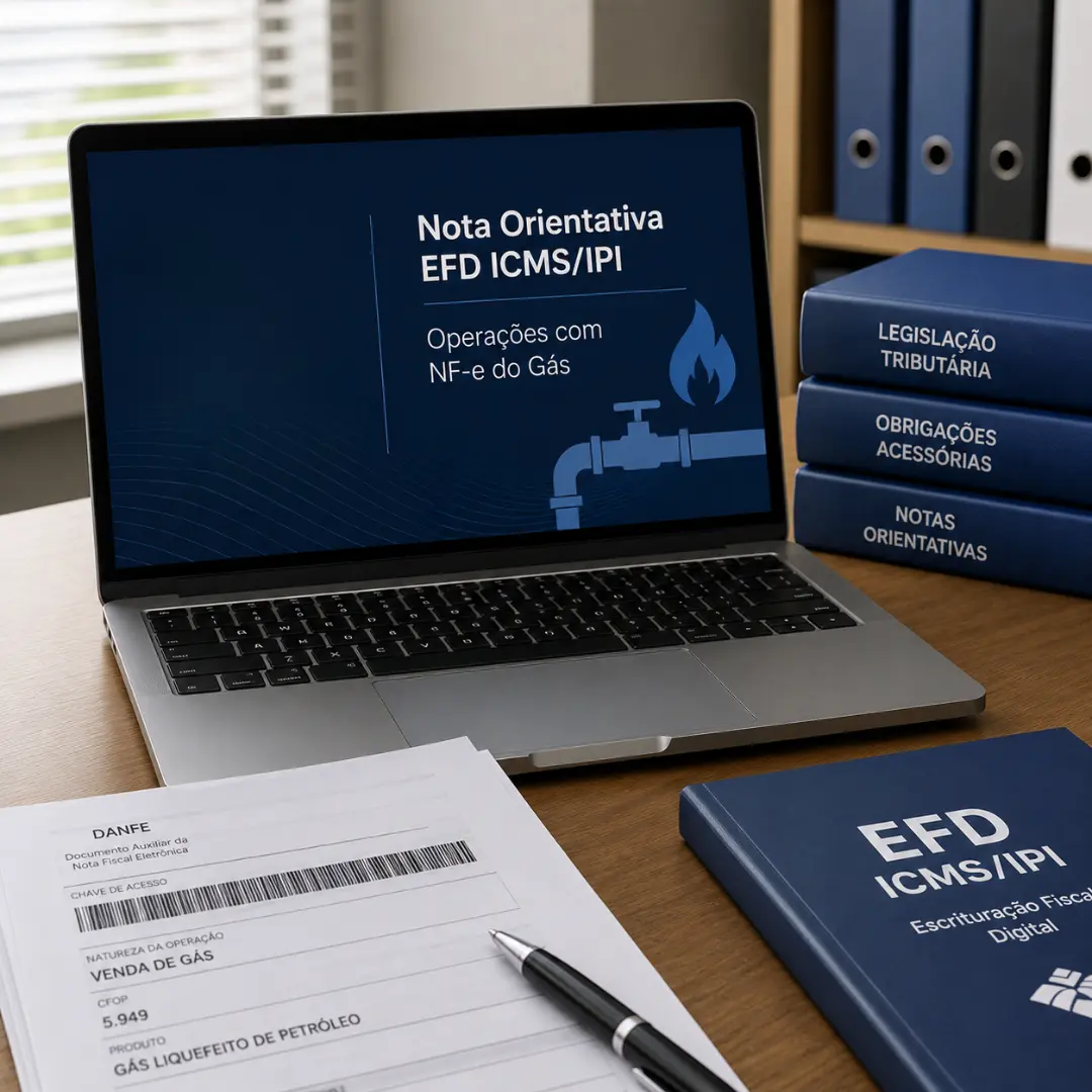 Publicada Nota Orientativa da EFD ICMS/IPI para operações com NF-e do Gás