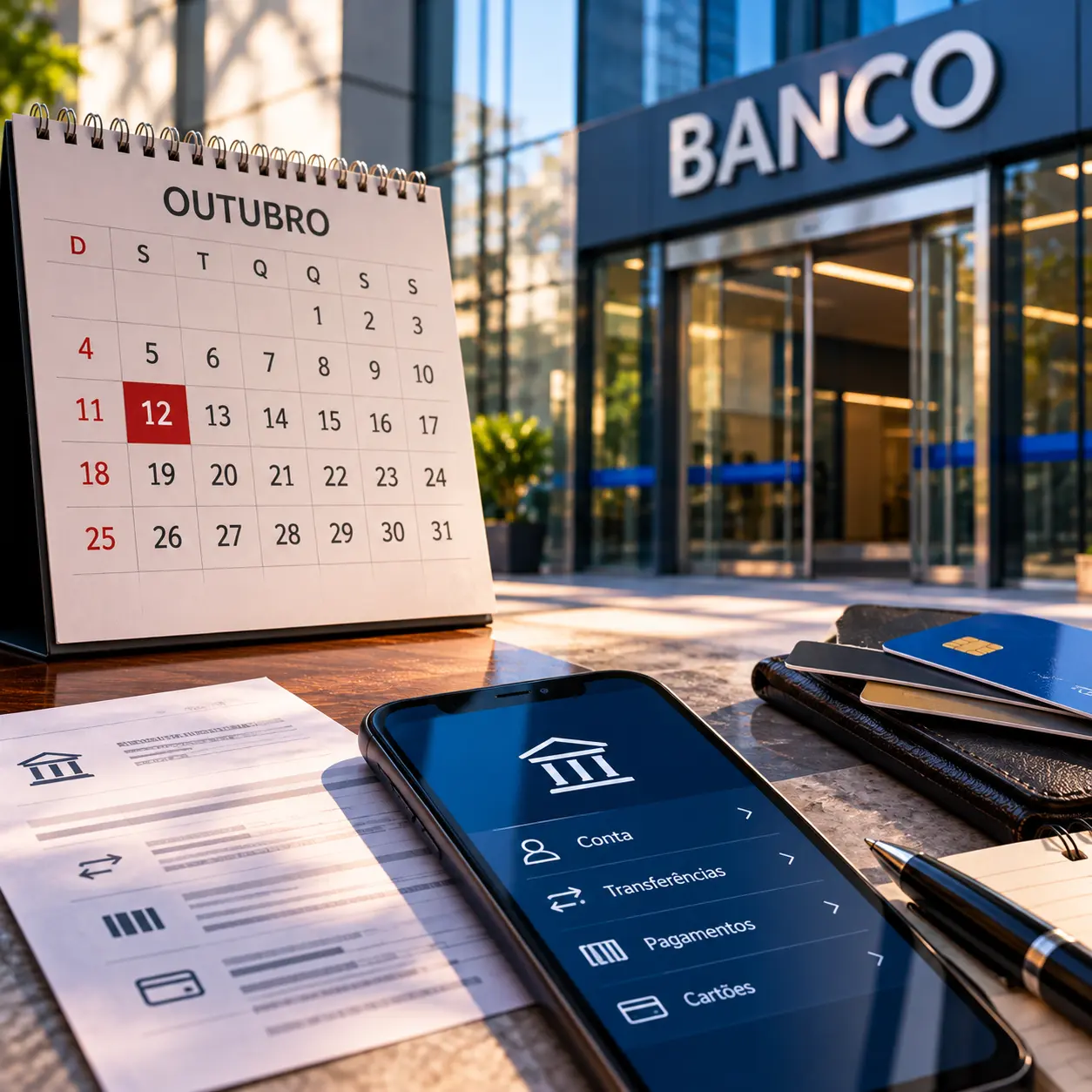 Saiba como ficam os serviços bancários no feriado do dia 12 de outubro