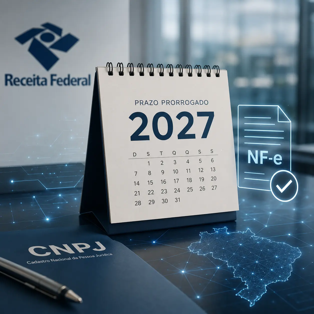 Obrigatoriedade de inscrição de pessoas físicas no CNPJ para emissão de documentos fiscais é prorrogada para 2027