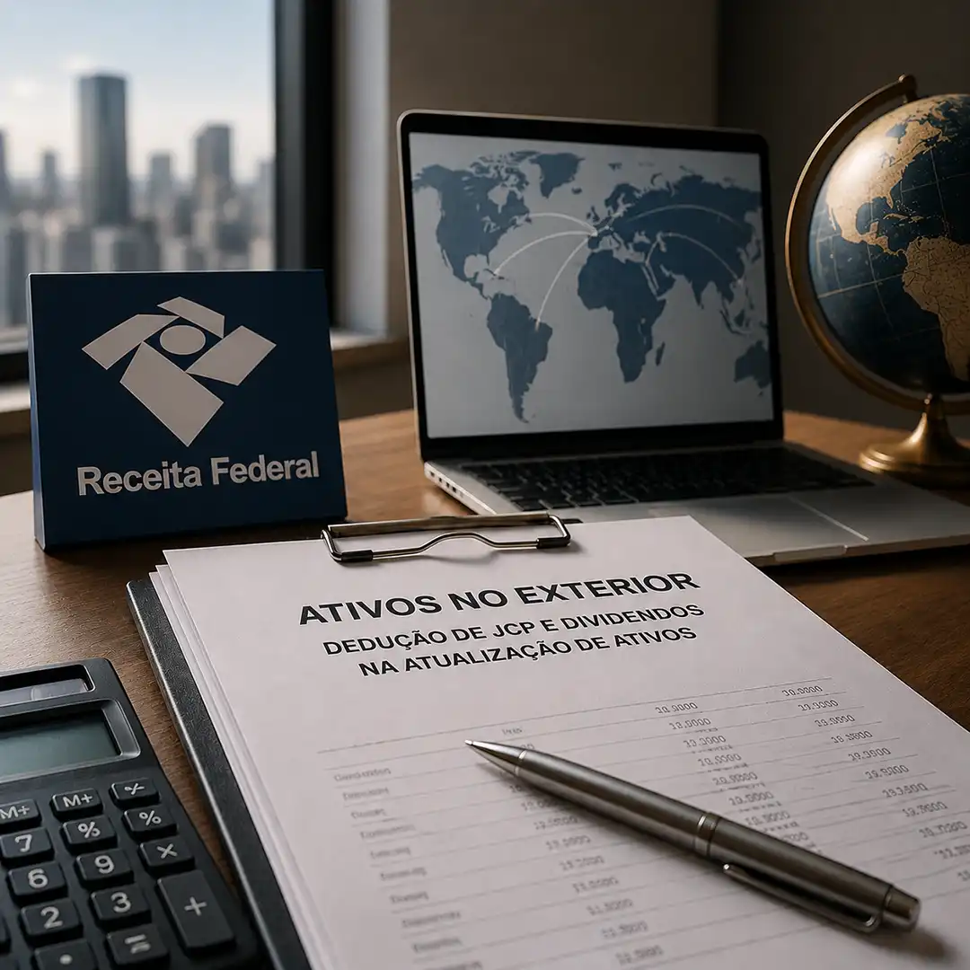 Receita Federal restringe dedução de JCP e dividendos na atualização de ativos no exterior