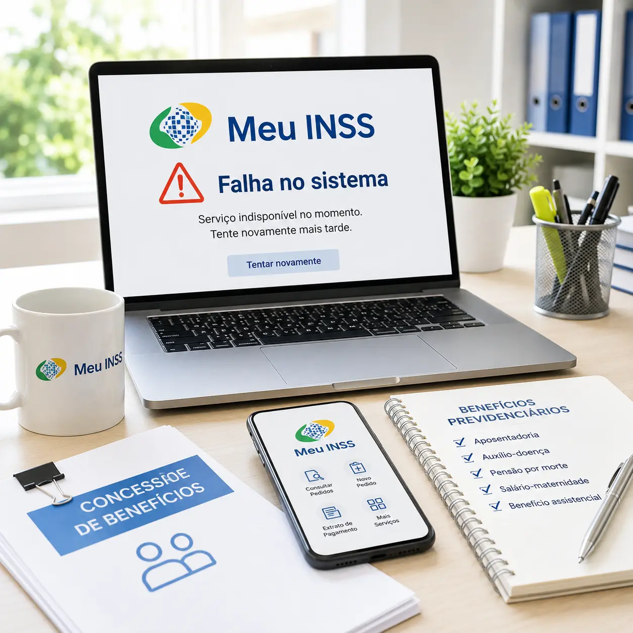 Falhas no Meu INSS travam concessão de benefícios 